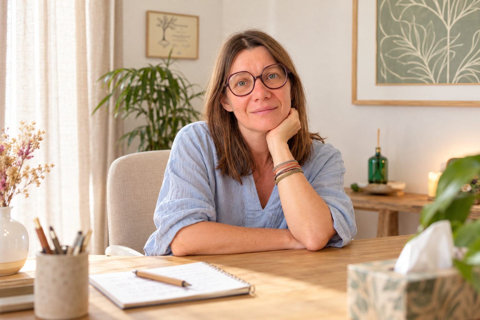 Laure MANEJA, sophrologue dans son cabinet
